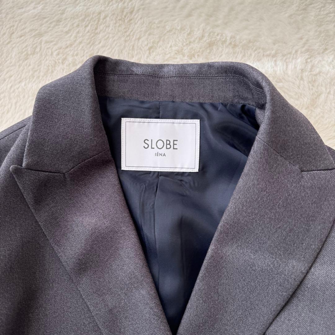 24AW SLOBE IENA TRダブルブレストジャケット グレー