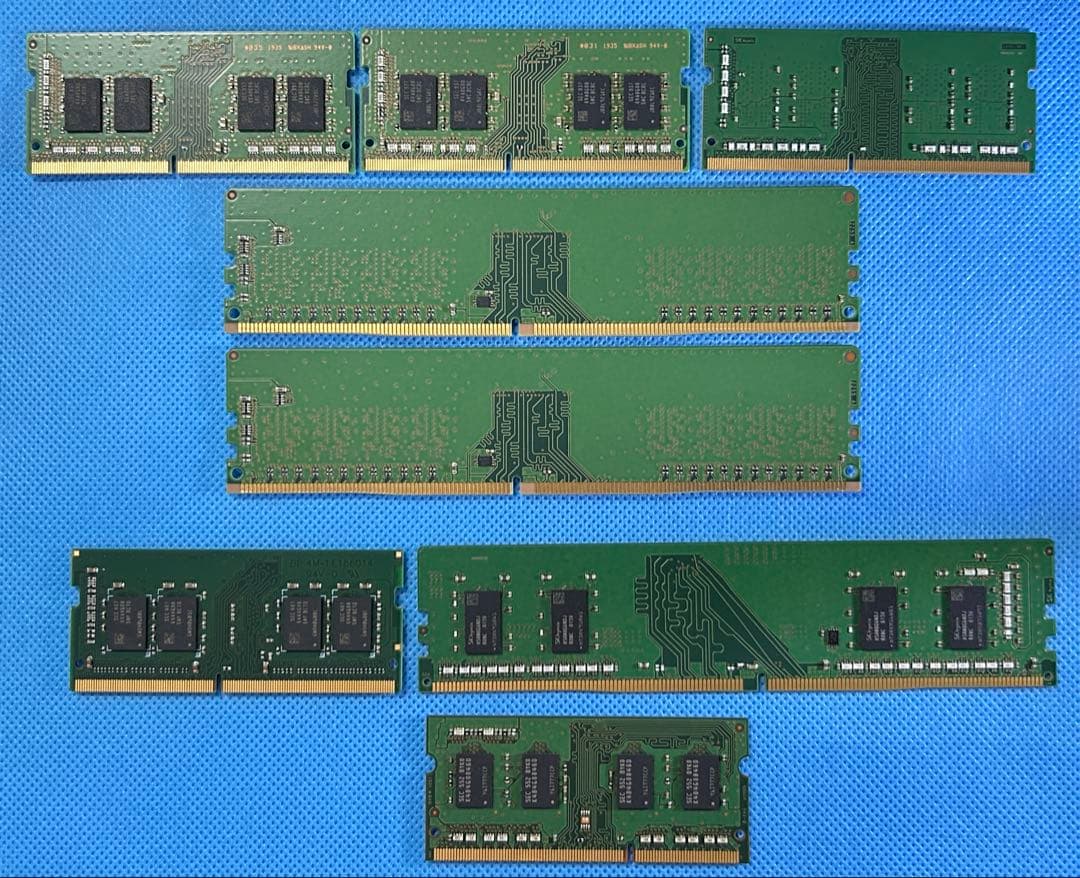 メモリ－DDR4 8GB x5枚 + 4GB x2枚+DDR3 4GB x1枚
