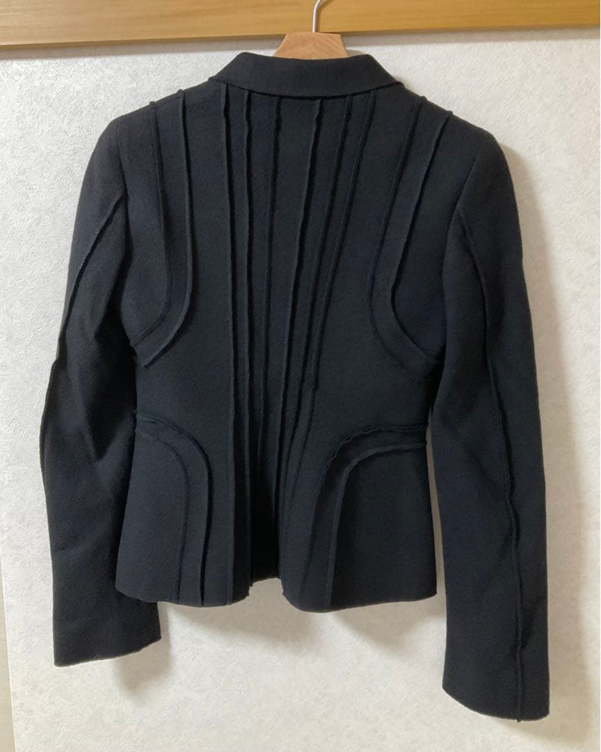 【イタリア製】a ferretti ウール100% ジャケット 黒