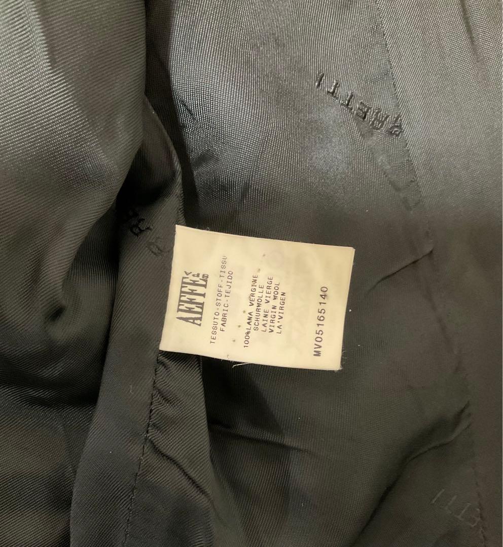 【イタリア製】a ferretti ウール100% ジャケット 黒