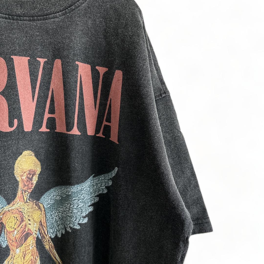 新品 Tシャツ USA バンT ニルヴァーナ NIRVANA バンド 古着 L
