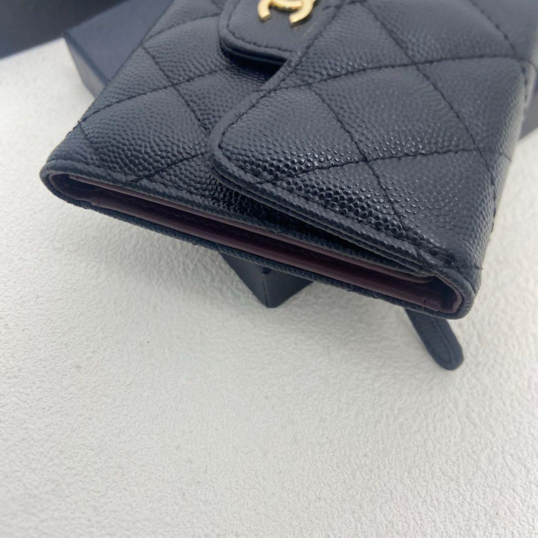 CHANEL プラック キルティングレザー 財布