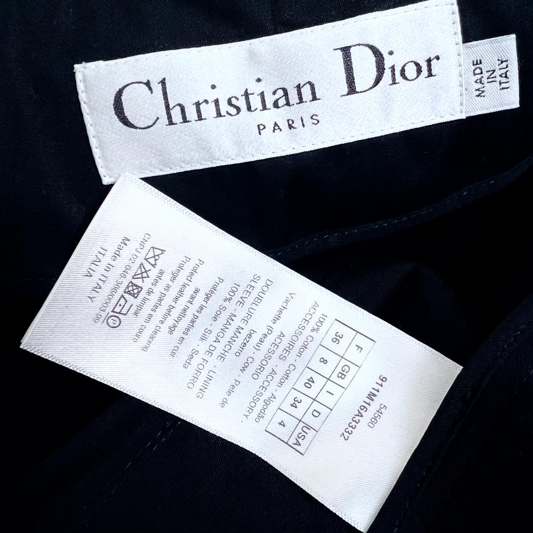 極美品★Christian Dior★レア★刺繍★ダブル★トレンチ★フレアコート
