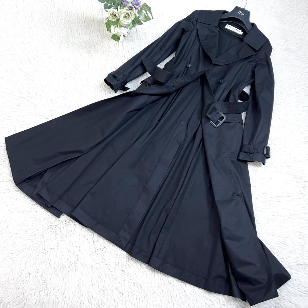 極美品★Christian Dior★レア★刺繍★ダブル★トレンチ★フレアコート