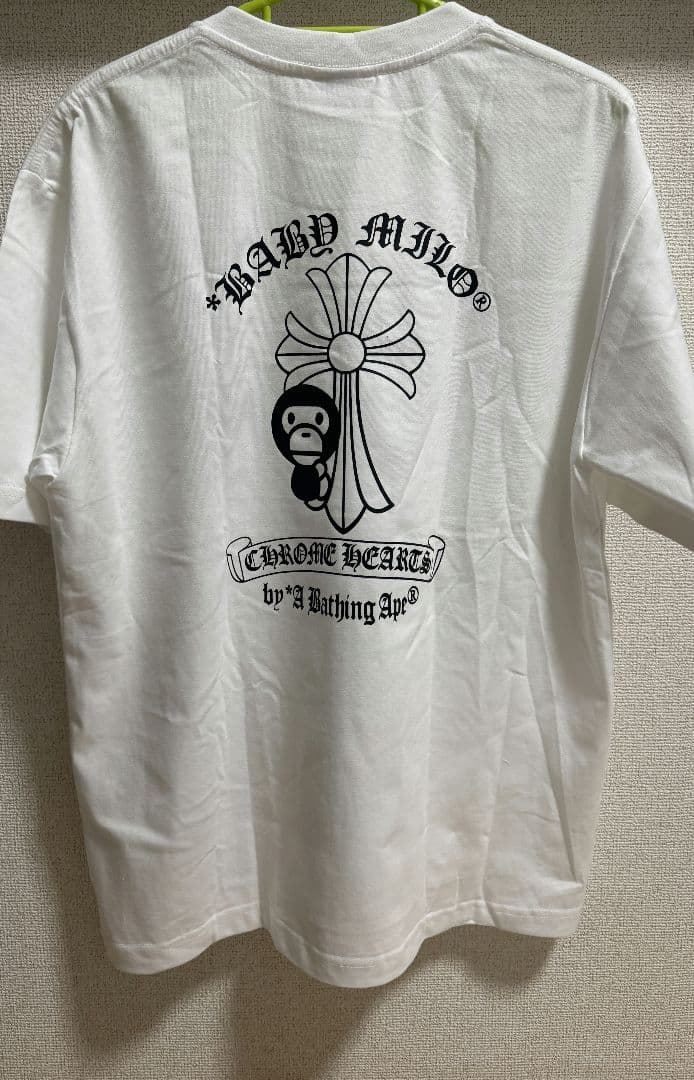 A BATHING APE　 ×　CHROME HEARTS 　白シャツ