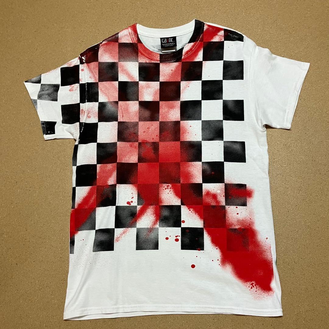 Saint Mxxxxxx / セント マイケルスプレーペイントロゴ Tシャツ