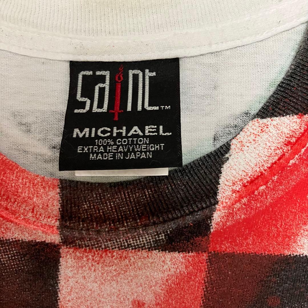 Saint Mxxxxxx / セント マイケルスプレーペイントロゴ Tシャツ