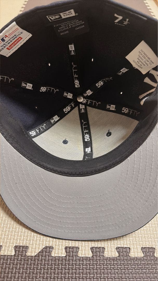 【完売】Supreme×NYヤンキース 59FIFTY 黒キャップ