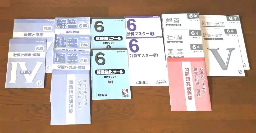 2020年 日能研　6年生　テキスト　プリント　小テスト等全て