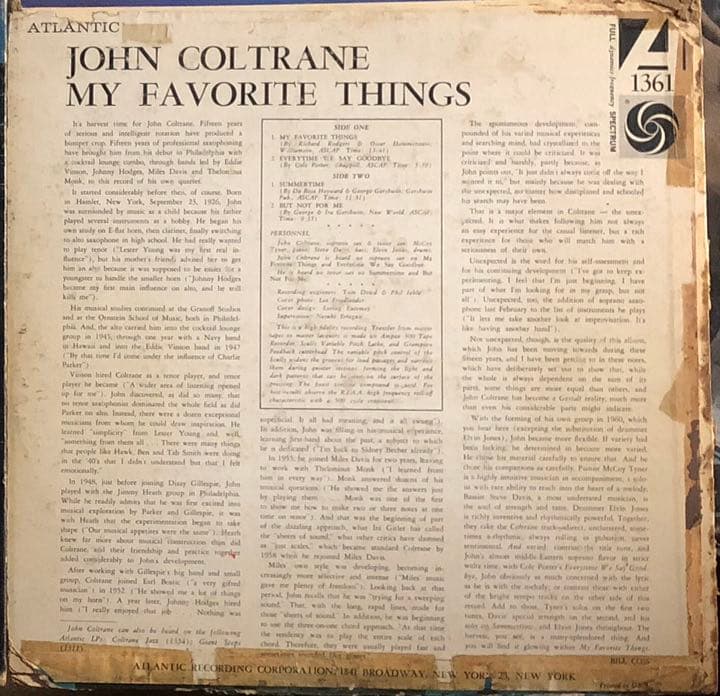 【US/2nd】John Coltrane My Favorite Things