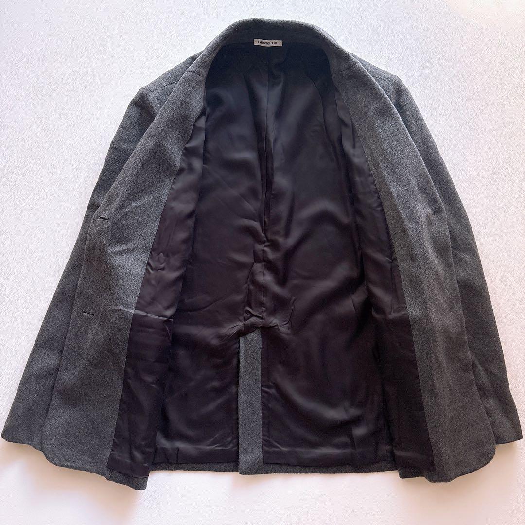 美品23AW　ドゥーズィエムクラス　DadJacketコート　カシミア混　グレー