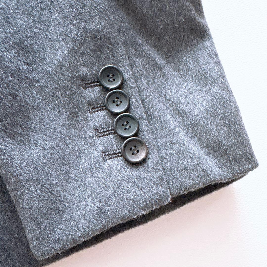 美品23AW　ドゥーズィエムクラス　DadJacketコート　カシミア混　グレー