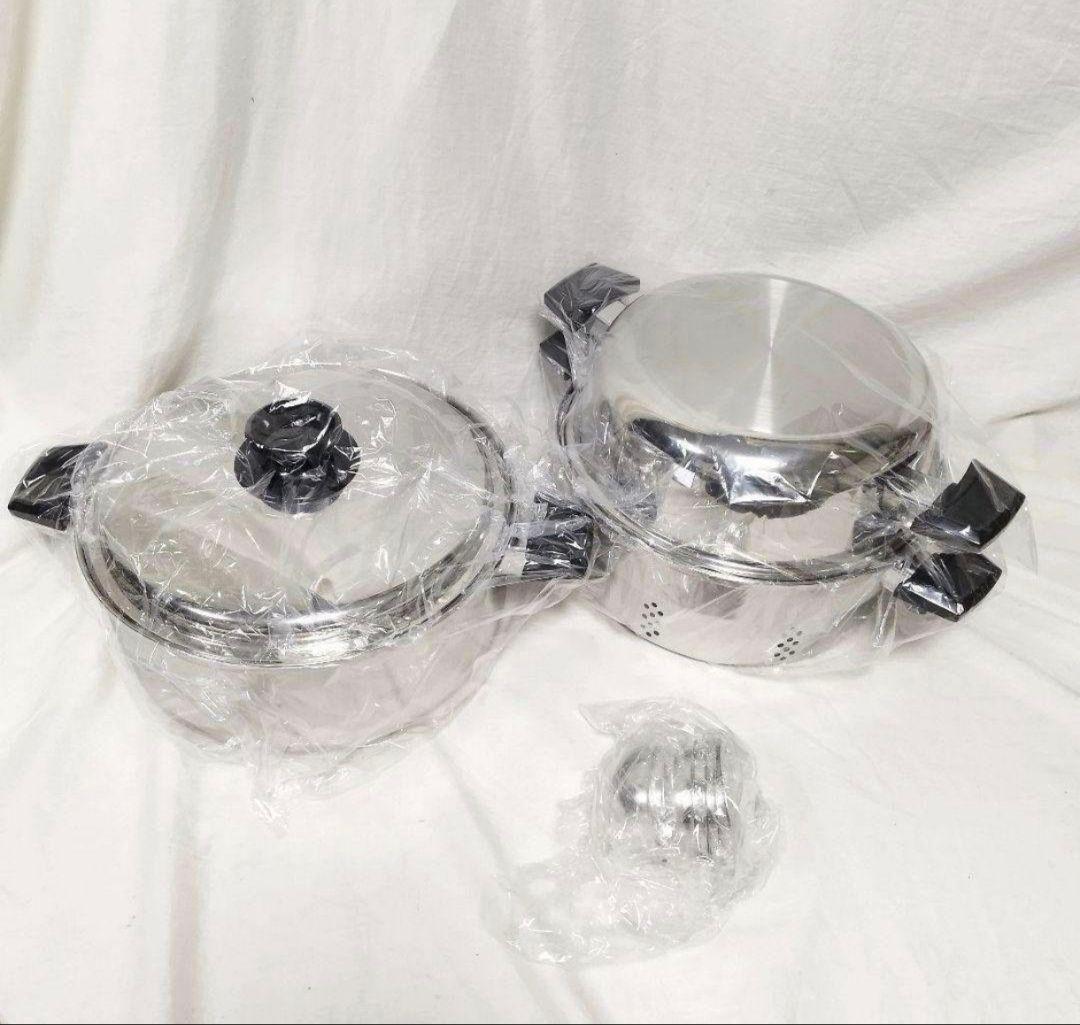 専用ロイヤルクイーン 新品 6QT 蓋付き 及び 付属品セット IH対応@