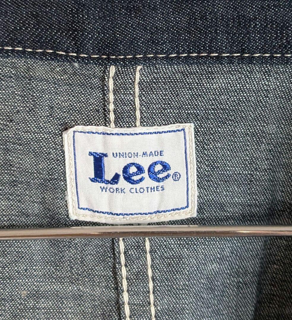 Lee　インディゴデニム　シャツジャケット　作務衣　野良着　法被　着物　羽織