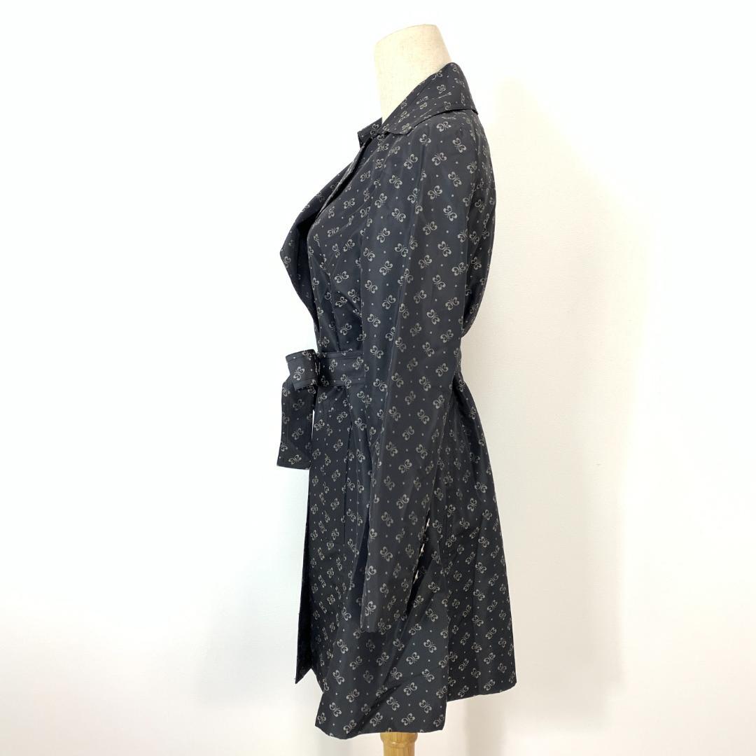 HANAE MORI ハナエモリ トレンチコート 総柄 グレー 40 B2680