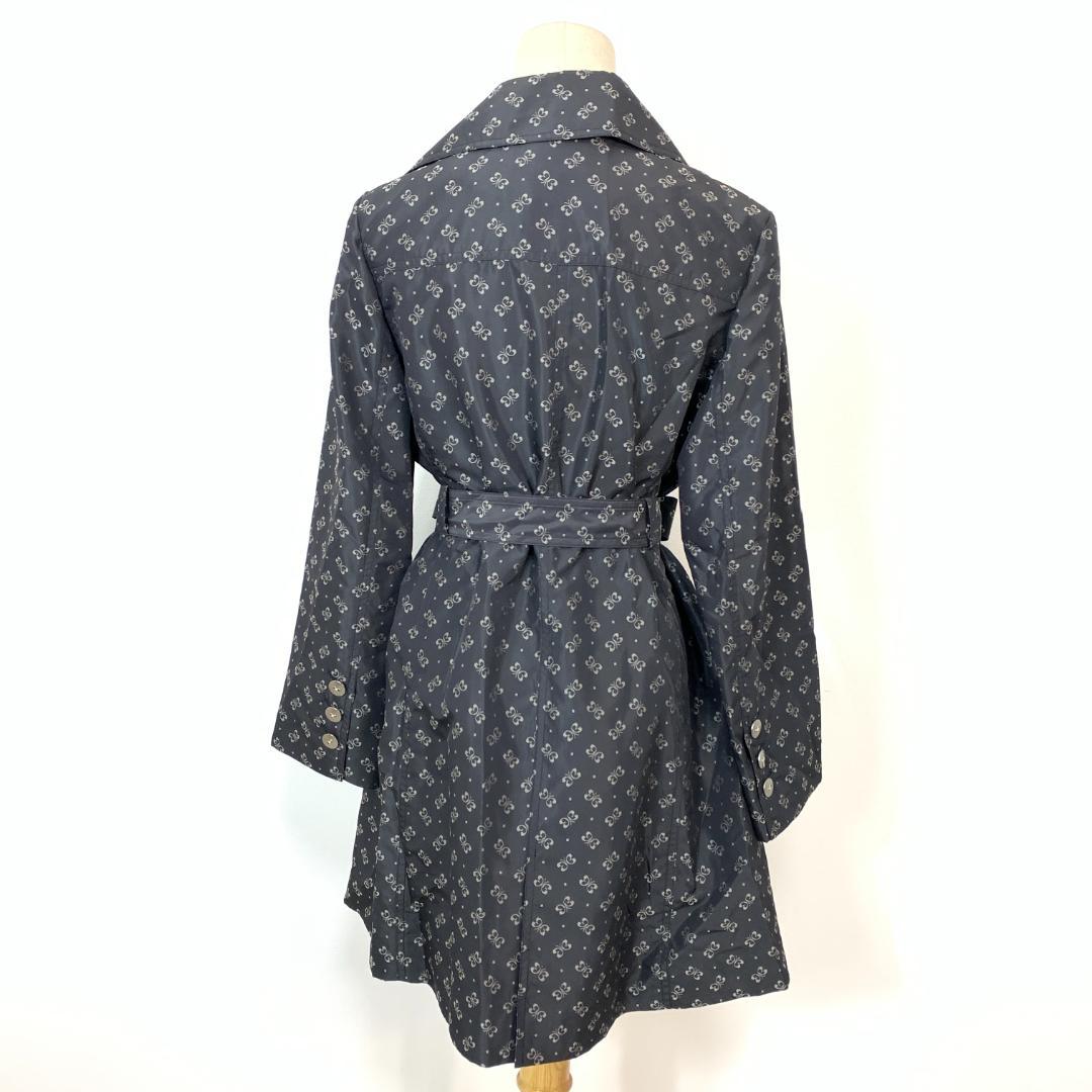 HANAE MORI ハナエモリ トレンチコート 総柄 グレー 40 B2680