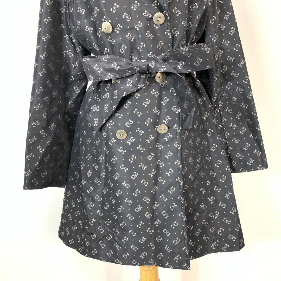 HANAE MORI ハナエモリ トレンチコート 総柄 グレー 40 B2680