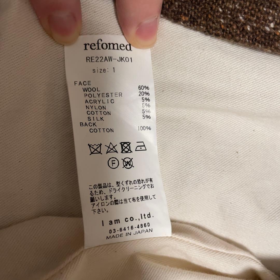 ジャケット・アウター reformed FORMAN 2B JACKET RE22AW-JK01