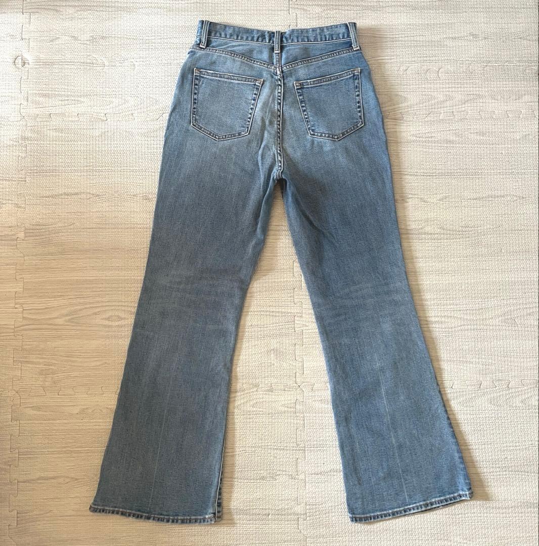 美品　MOUSSY FLARE JEANS ハイウエストフレアシルエット26