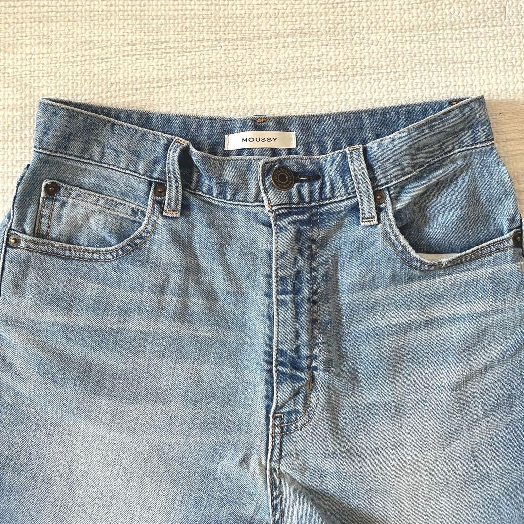 美品　MOUSSY FLARE JEANS ハイウエストフレアシルエット26