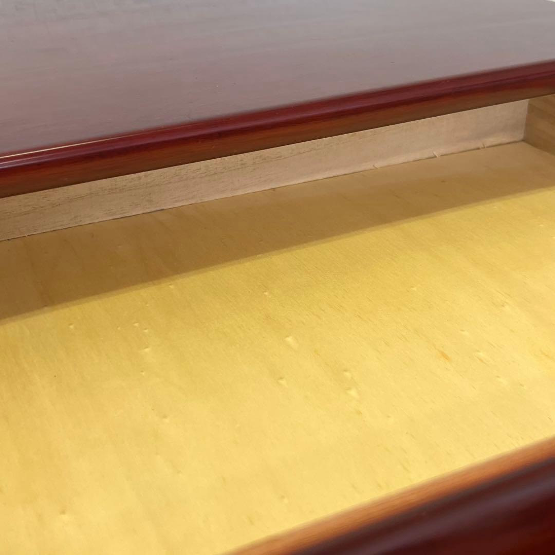 【美品】木製 卓上チェスト 漆塗り 小物収納 和モダン 高級感　和風