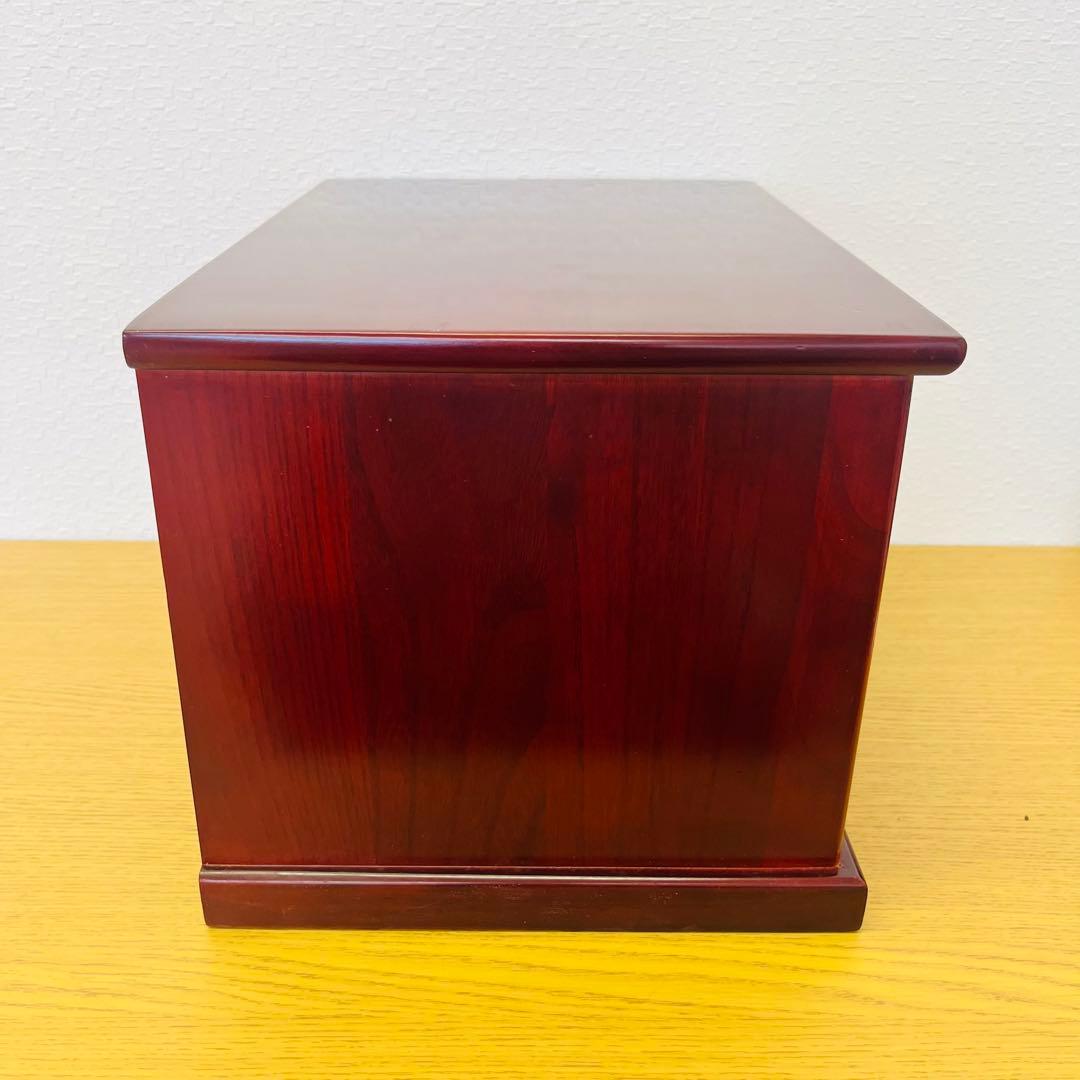 【美品】木製 卓上チェスト 漆塗り 小物収納 和モダン 高級感　和風