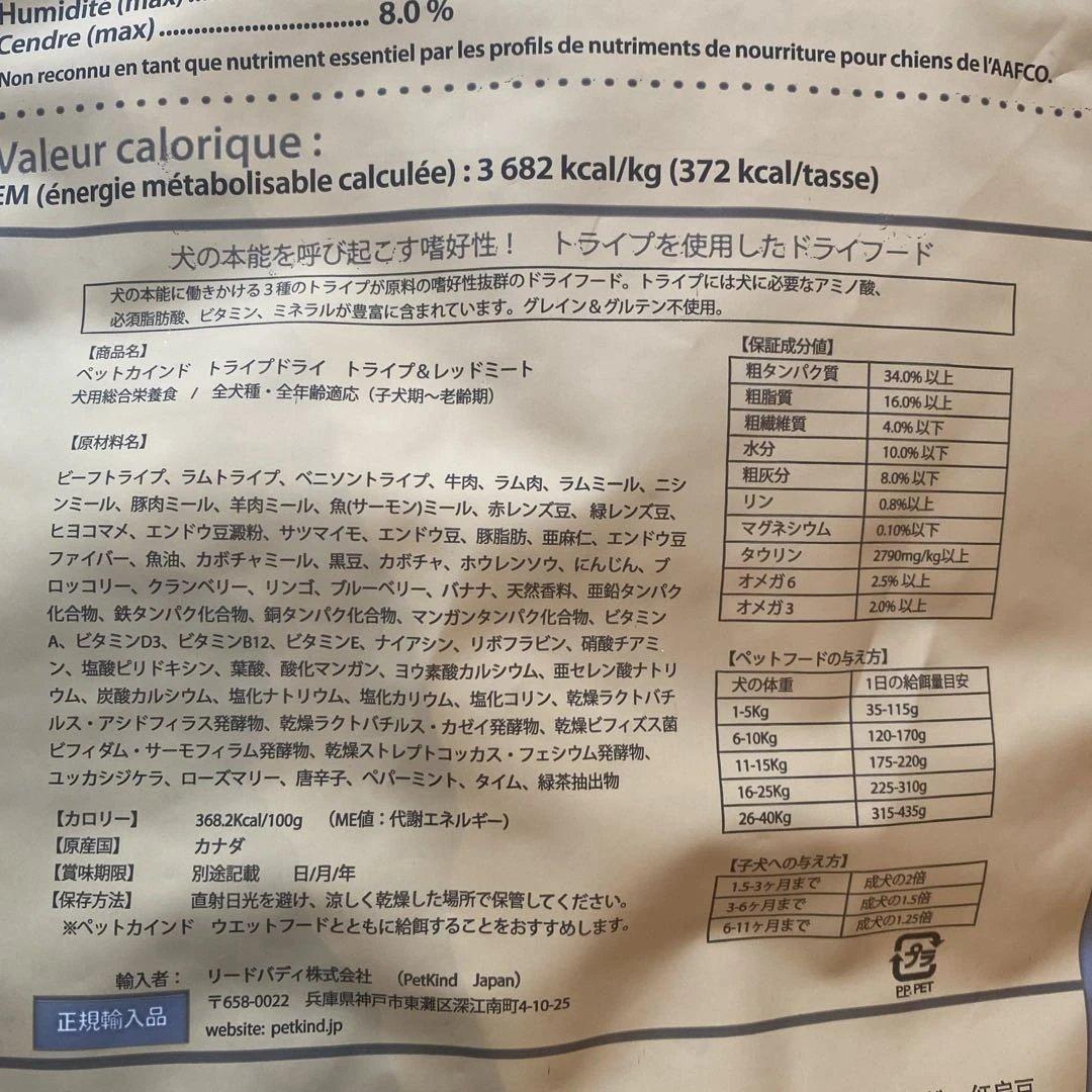 新品PetKindペットカインド トライプ&レッドミート11.34kg リピ割有