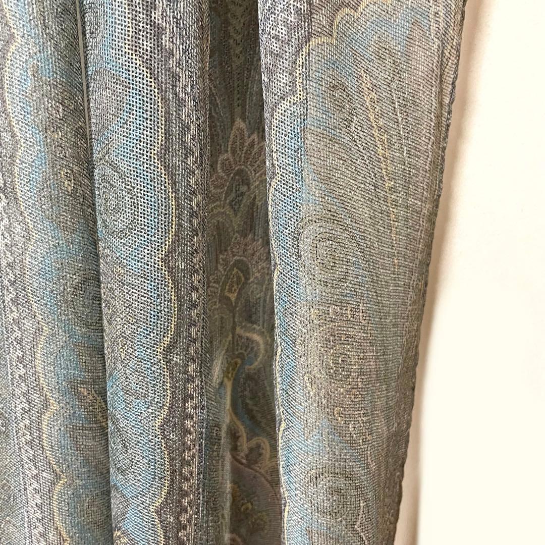 極美品✨ ETRO エトロ ペイズリー シルク100% スカーフ ストール