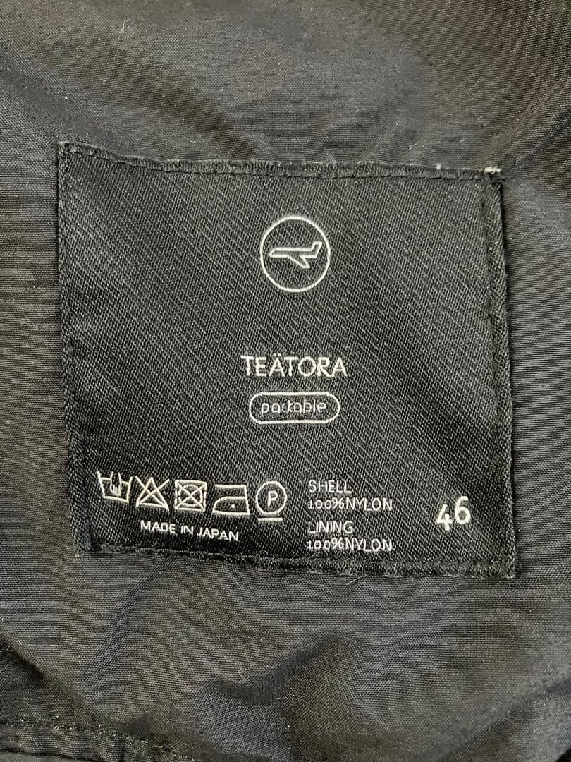 TEATORA ブラック モッズコート 46
