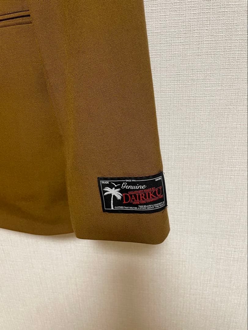 DAIRIKU ブラウン ダブルブレストジャケット