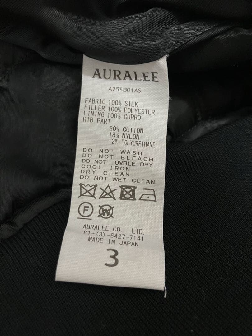 ジャケット・アウター AURALEE 25ss MA-1