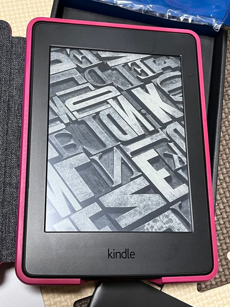 Kindle Paperwhite 本体 ピンクカバー付き 7世代 広告なし