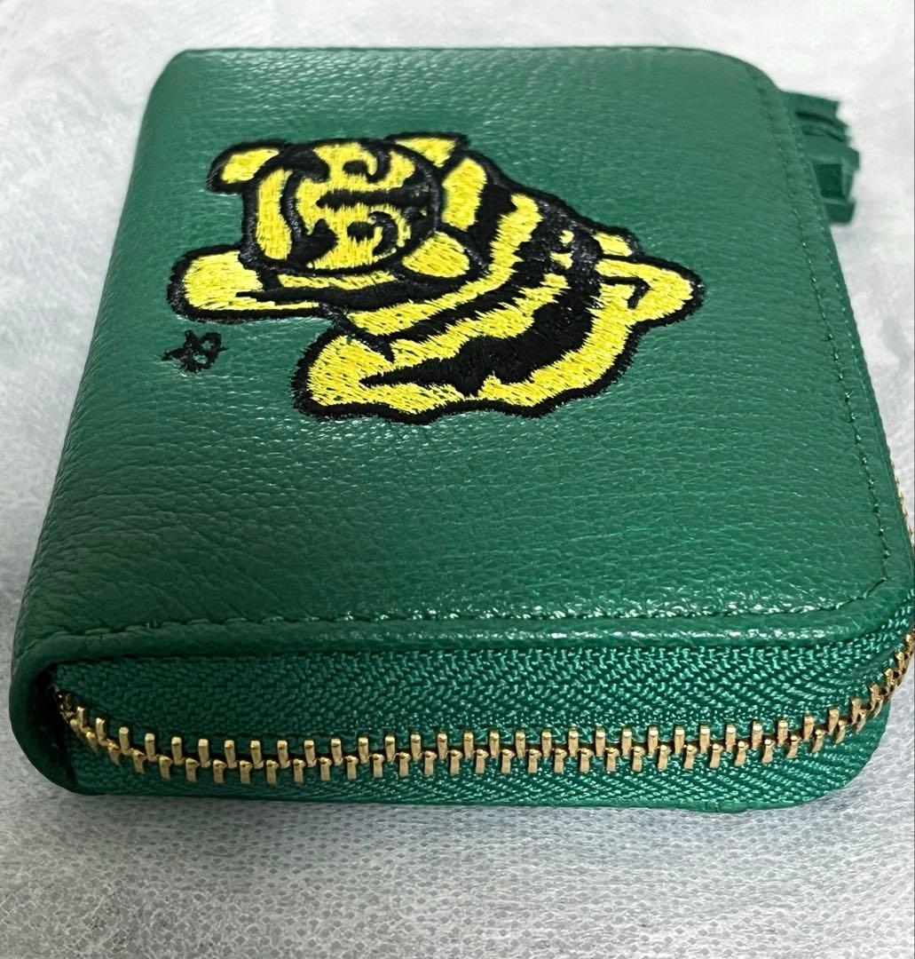 虎屋ういろ×perche(ペルケ)×earジャバラ二つ折り財布 グリーン