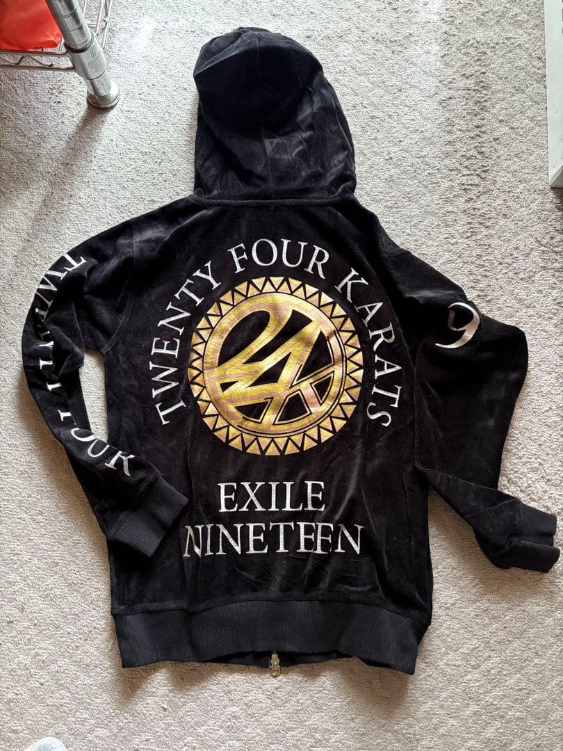 美品✨24karats EXILE NINETEEN ベロア セットアップ S
