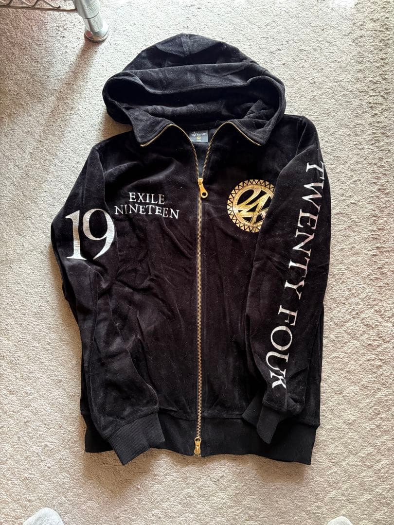 美品✨24karats EXILE NINETEEN ベロア セットアップ S