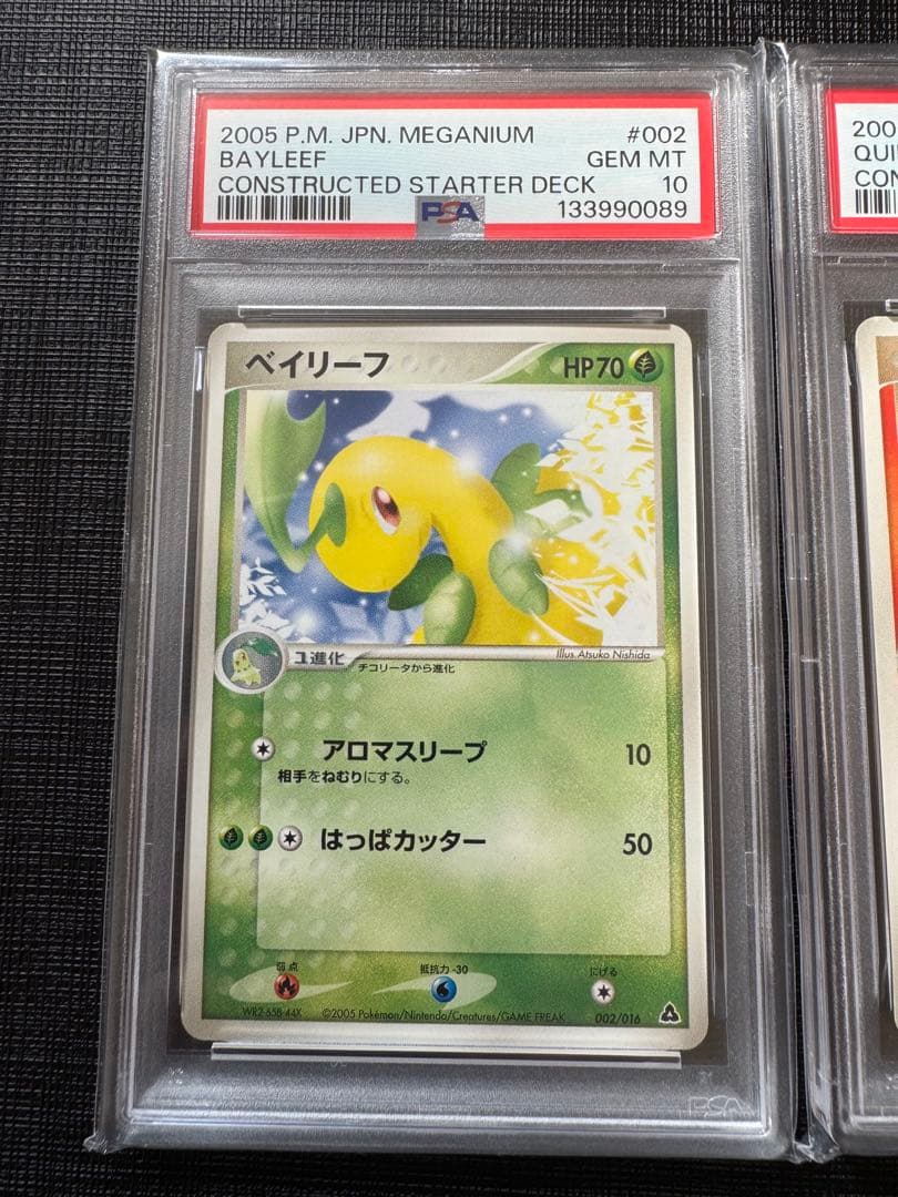 【PSA10】ベイリーフ マグマラシ アリゲイツ PCG 構築済みデッキ 3連番