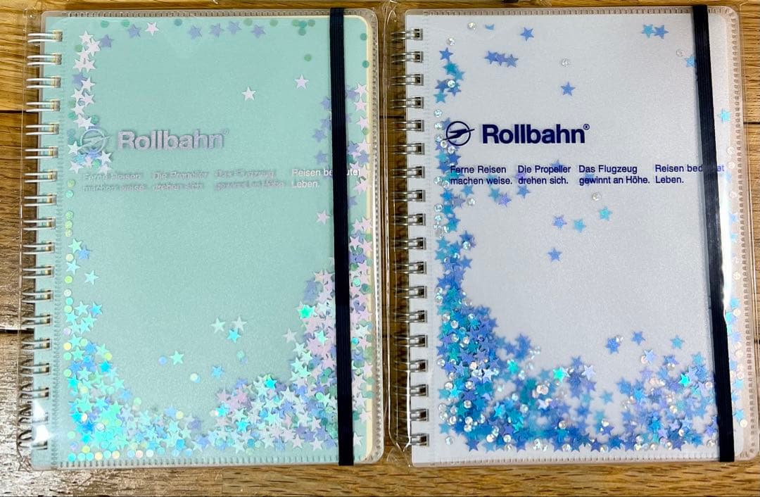 ロルバーン　グリッター　ポケット付メモL デルフォニックス　Rollbahn