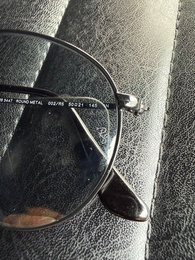 流石 　Ray-Ban ラウンドサングラス ブラック