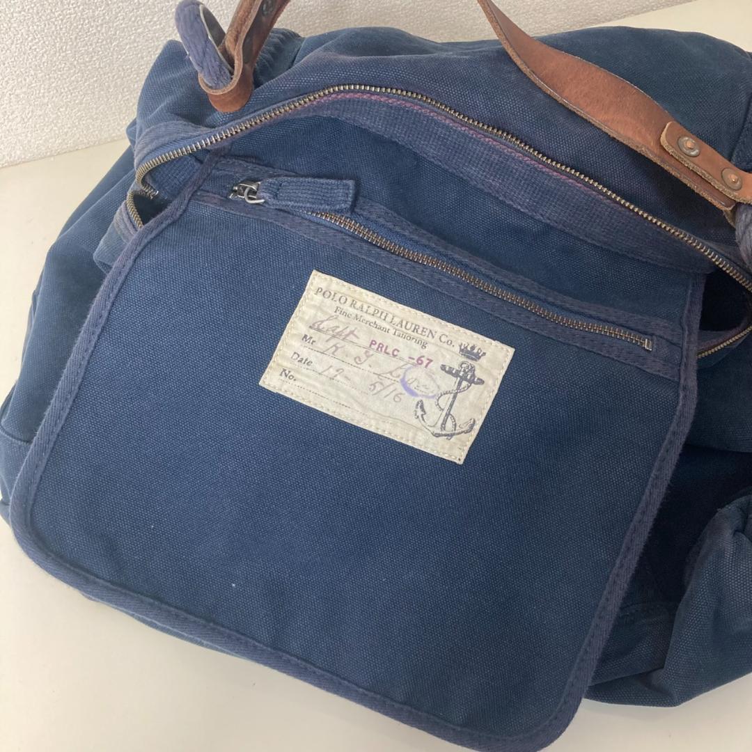↑PRL Polo Ralph Lauren　ダッフルバッグ　ネイビー　ボストン