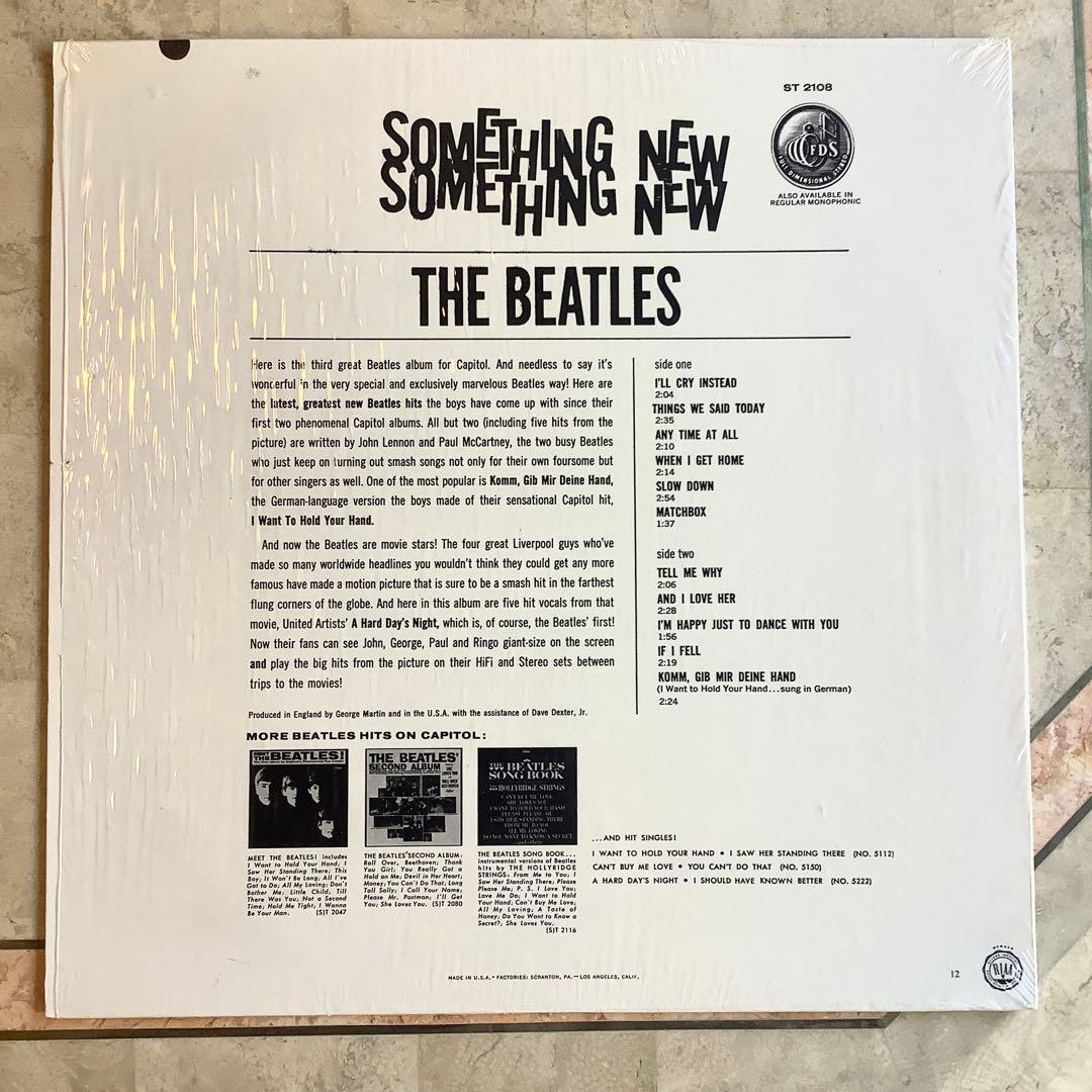 新品同様! 爆音 シュリンク付! ビートルズ サムシングニュー1971年US盤