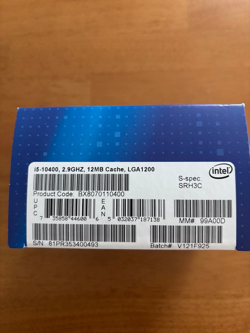 CPU Intel core i5-10400