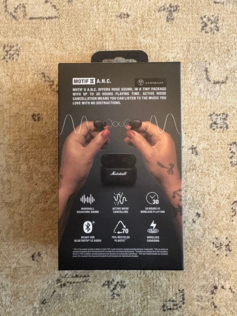 【超美品】Marshall Motif II A.N.C.ワイヤスレイヤフォン