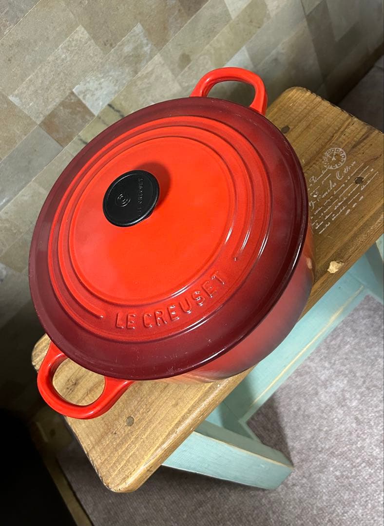 ル・クルーゼ❤︎LE CREUSET❤︎22cm両手鍋❤︎ココットロンド❤︎ 未使用♪