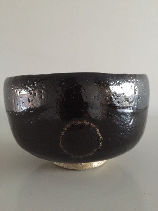 茶道具 佐々木昭楽作 のんこう写 三光 黒楽茶碗 共箱 共布 栞付