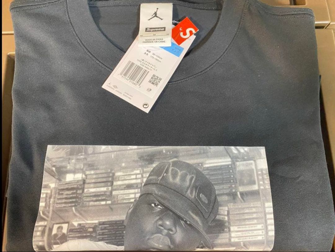 Supreme@/Jordan@ Biggie S/S Top Black 黒色