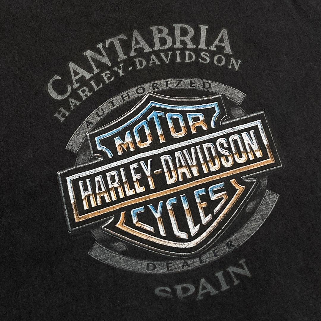 Harley-Davidson ノースリーブ デカロゴ ブラック XL 0857