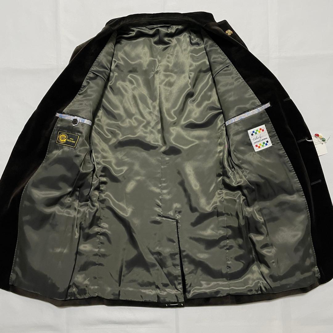 新品タグ付✨️スーツカンパニー GIRMES ベロアジャケット 茶 ブラウン S
