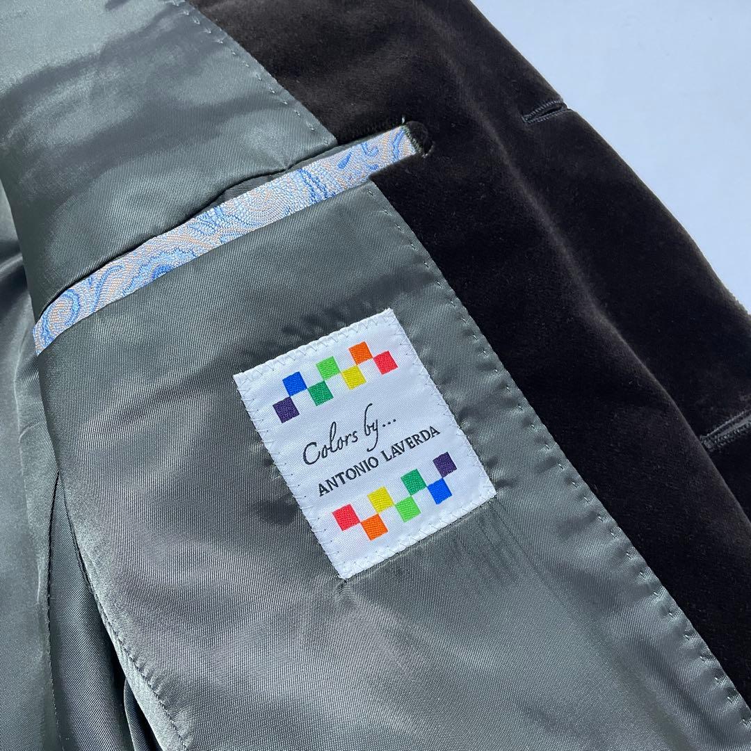 新品タグ付✨️スーツカンパニー GIRMES ベロアジャケット 茶 ブラウン S