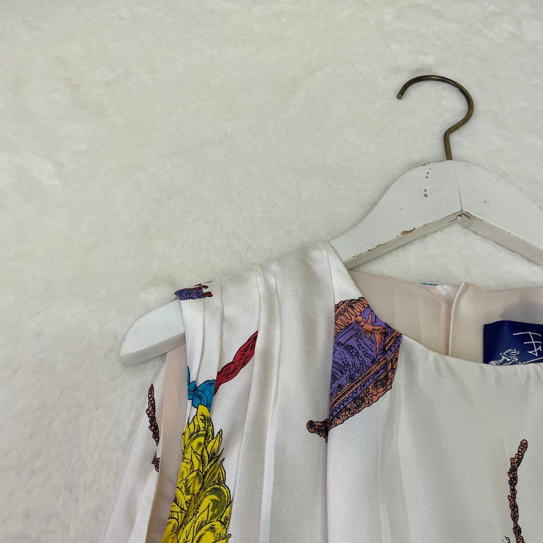 美品　Emilio Pucci シルク100% チュニック　総柄　魚柄 38