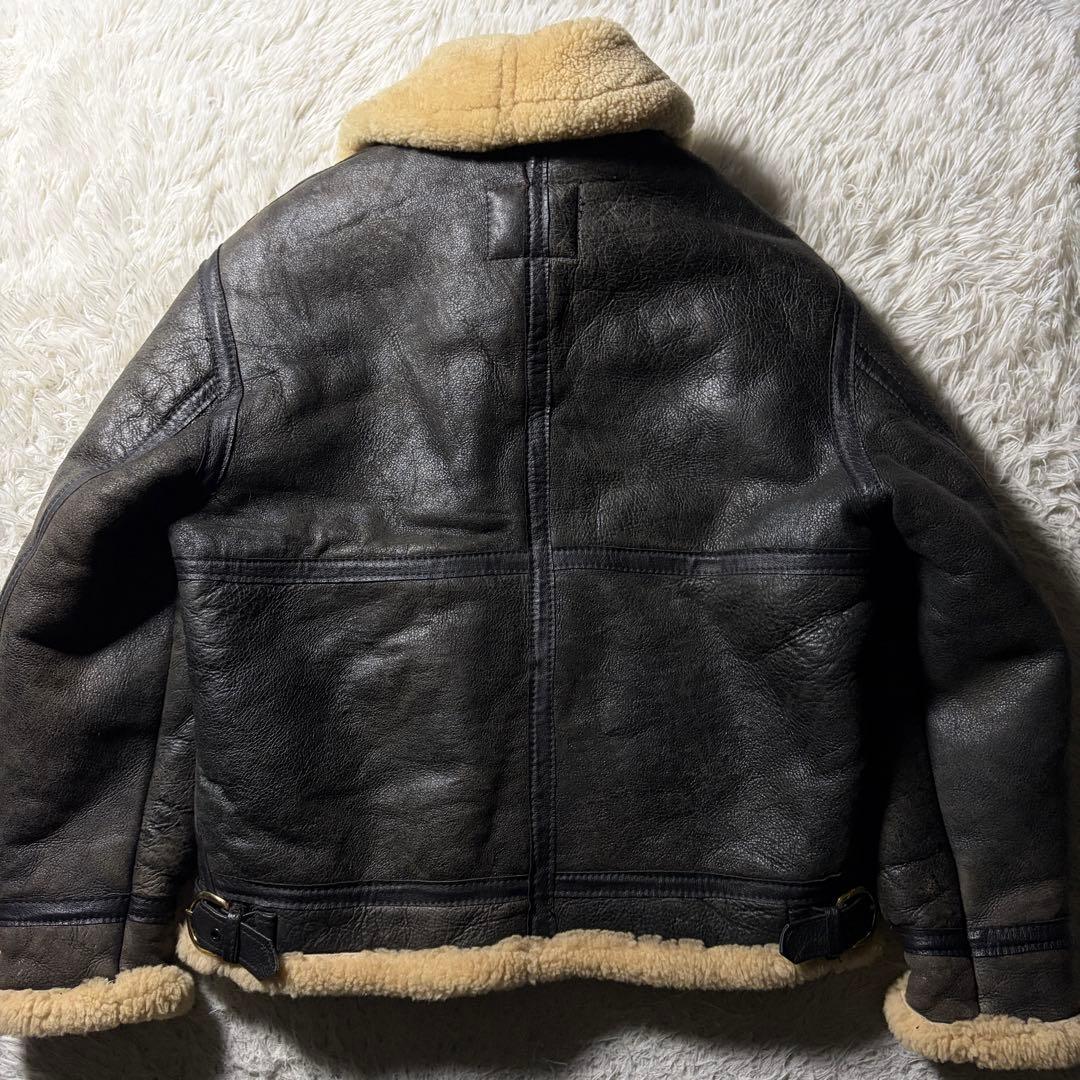 【米国製】schott フライトジャケット　B-3 羊革　ムートン　40